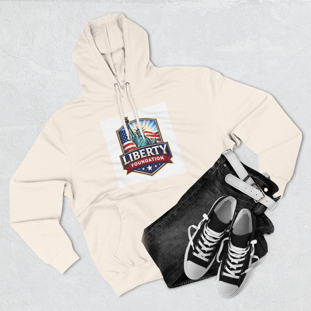 Three-Panel Fleece Hoodie