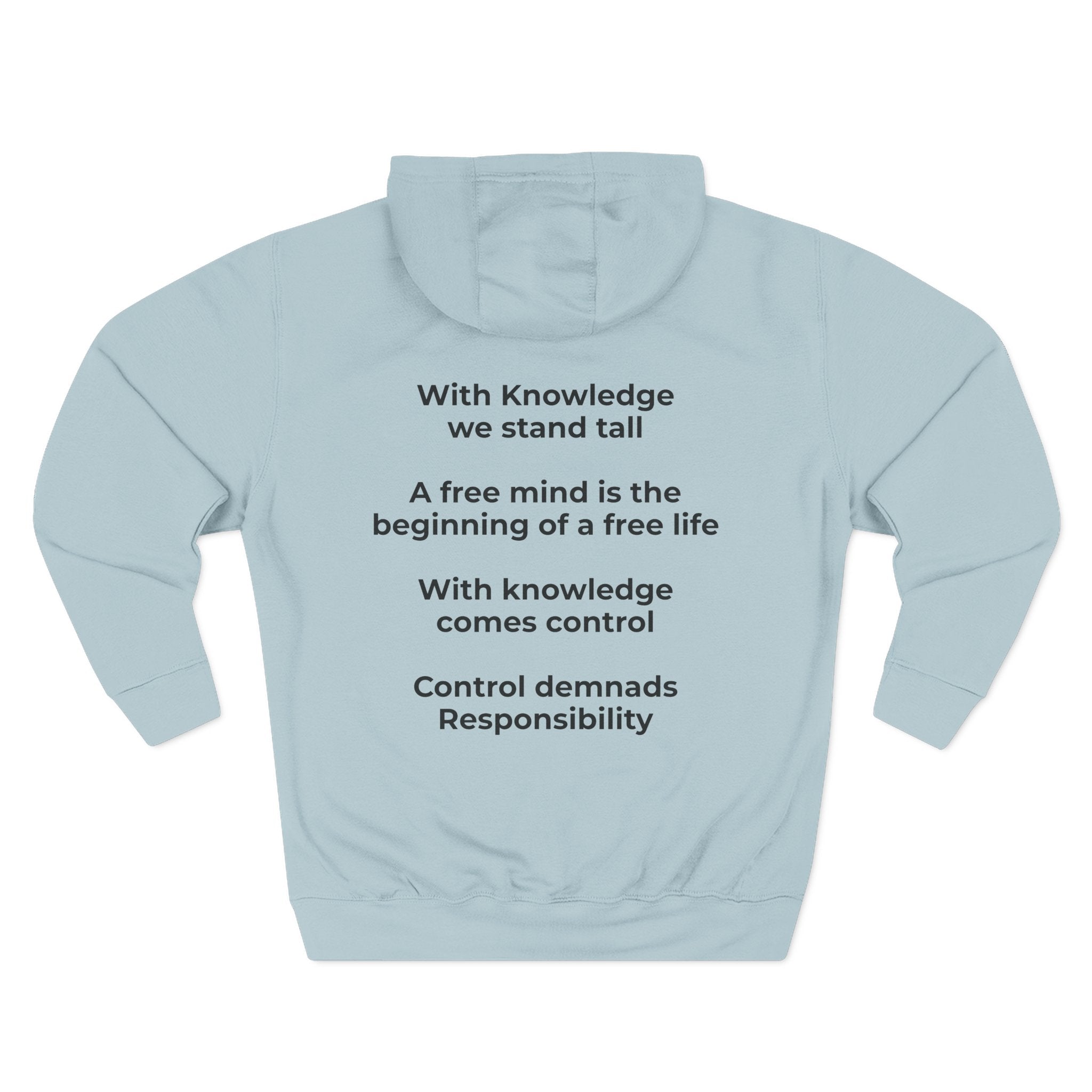 Three-Panel Fleece Hoodie