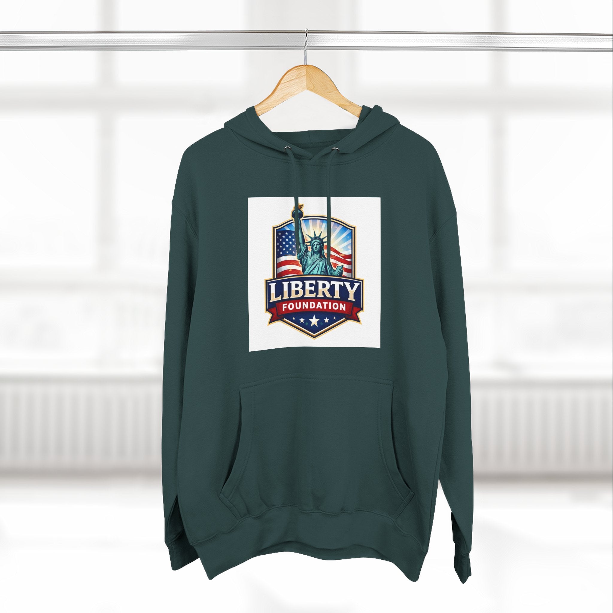 Three-Panel Fleece Hoodie