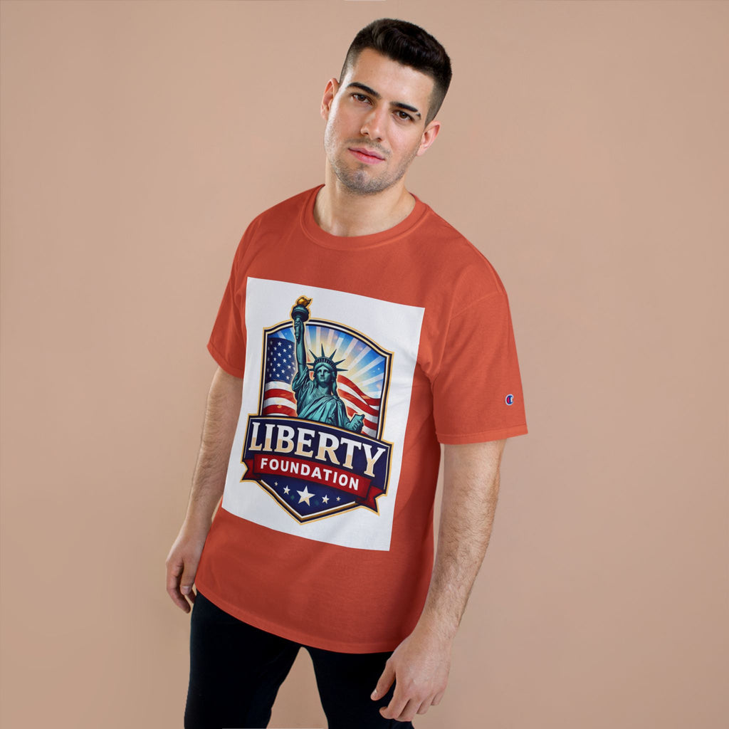 Liberty Foundation T-Shirt – Statue of Liberty American Flag Patriotic Tee