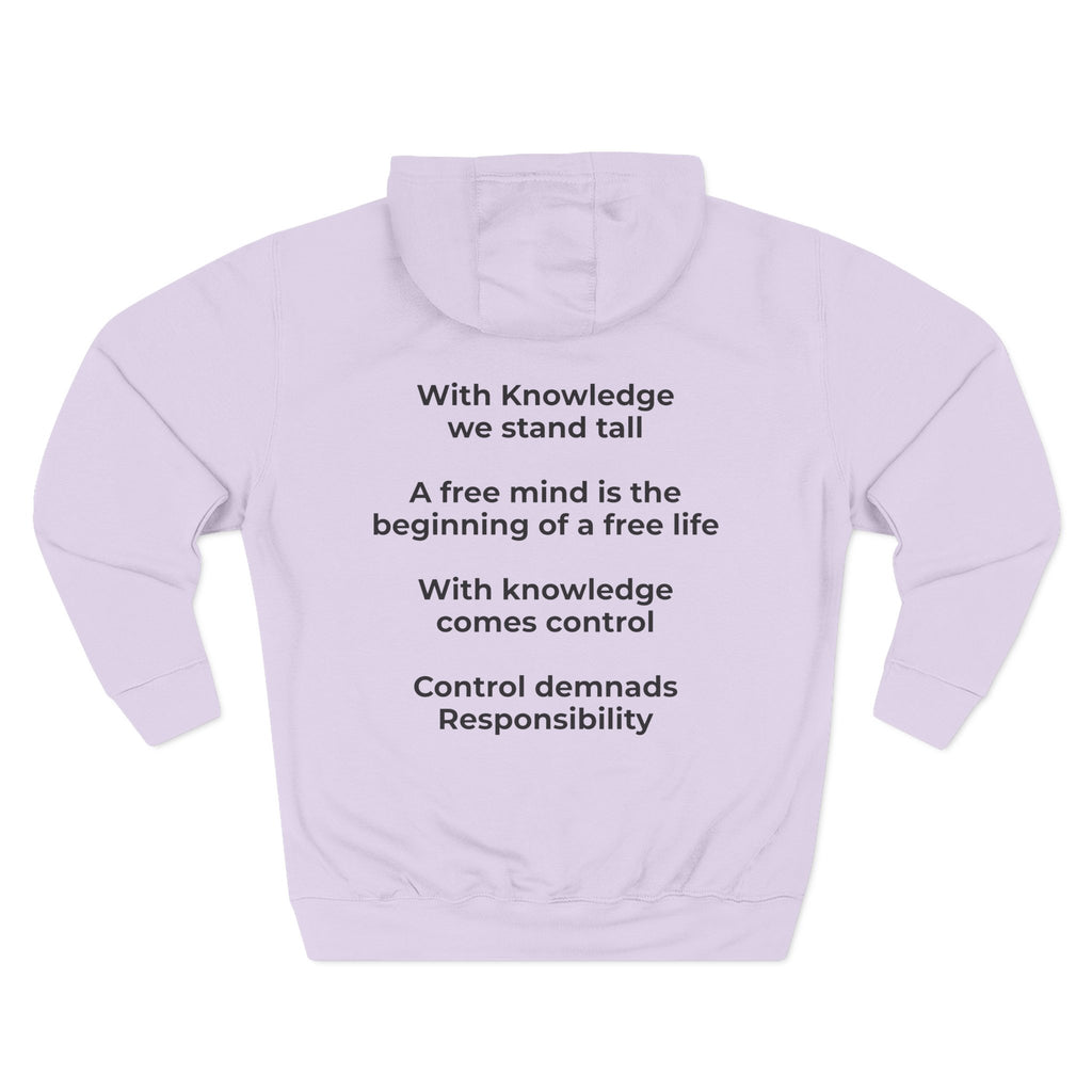 Three-Panel Fleece Hoodie