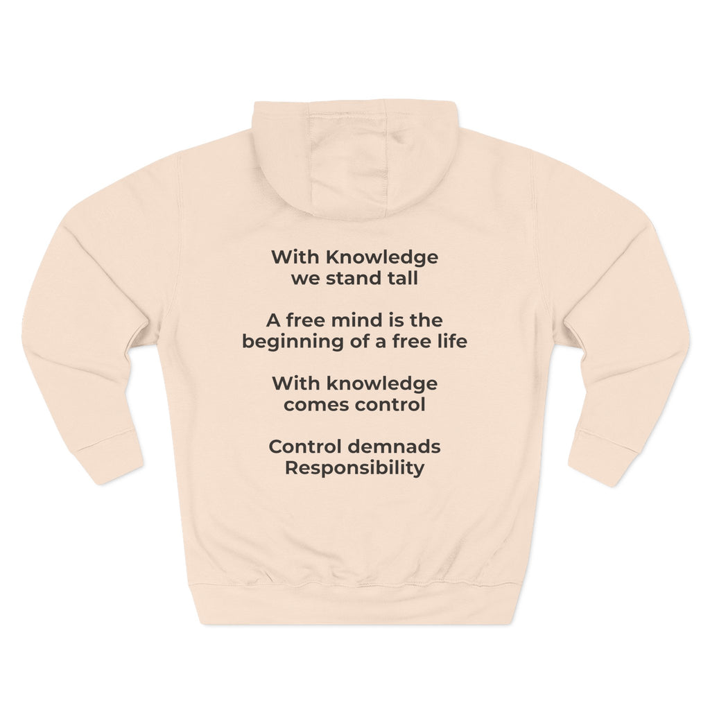Three-Panel Fleece Hoodie