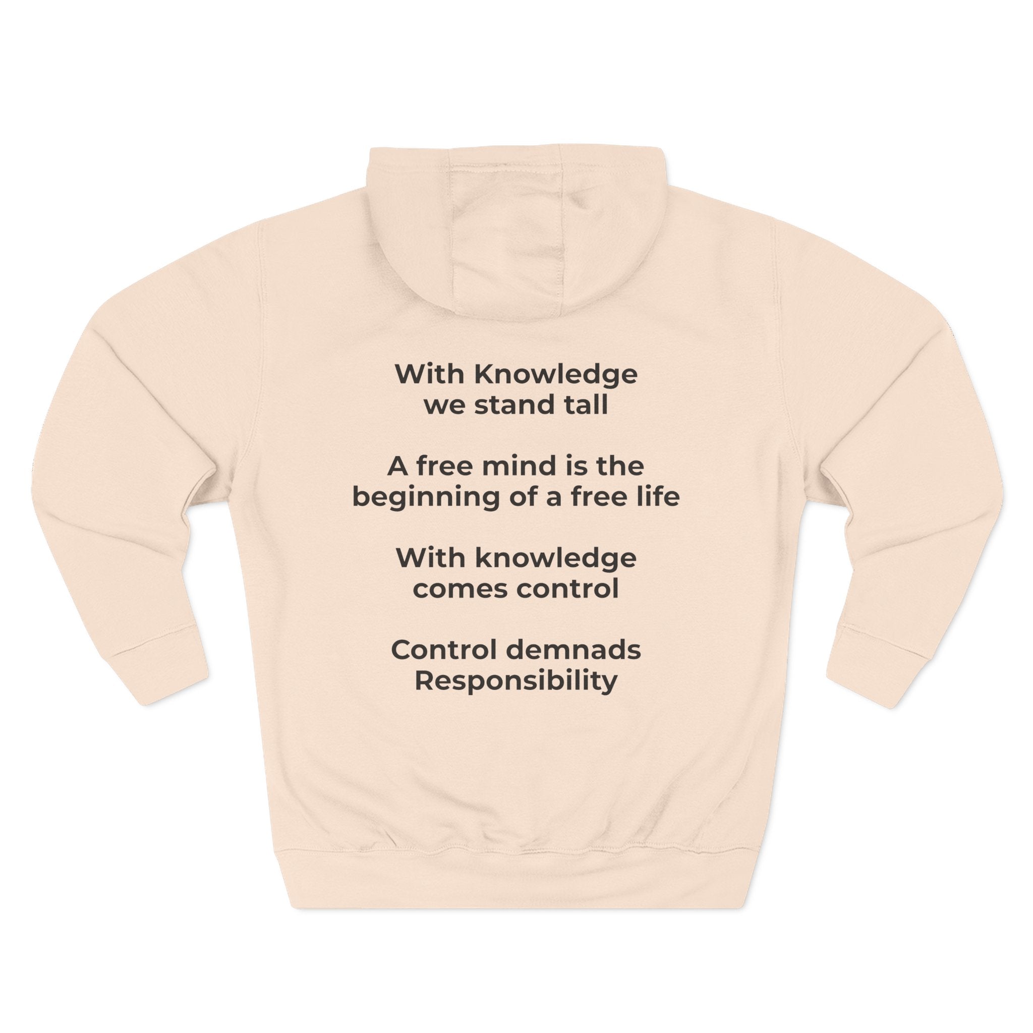 Three-Panel Fleece Hoodie