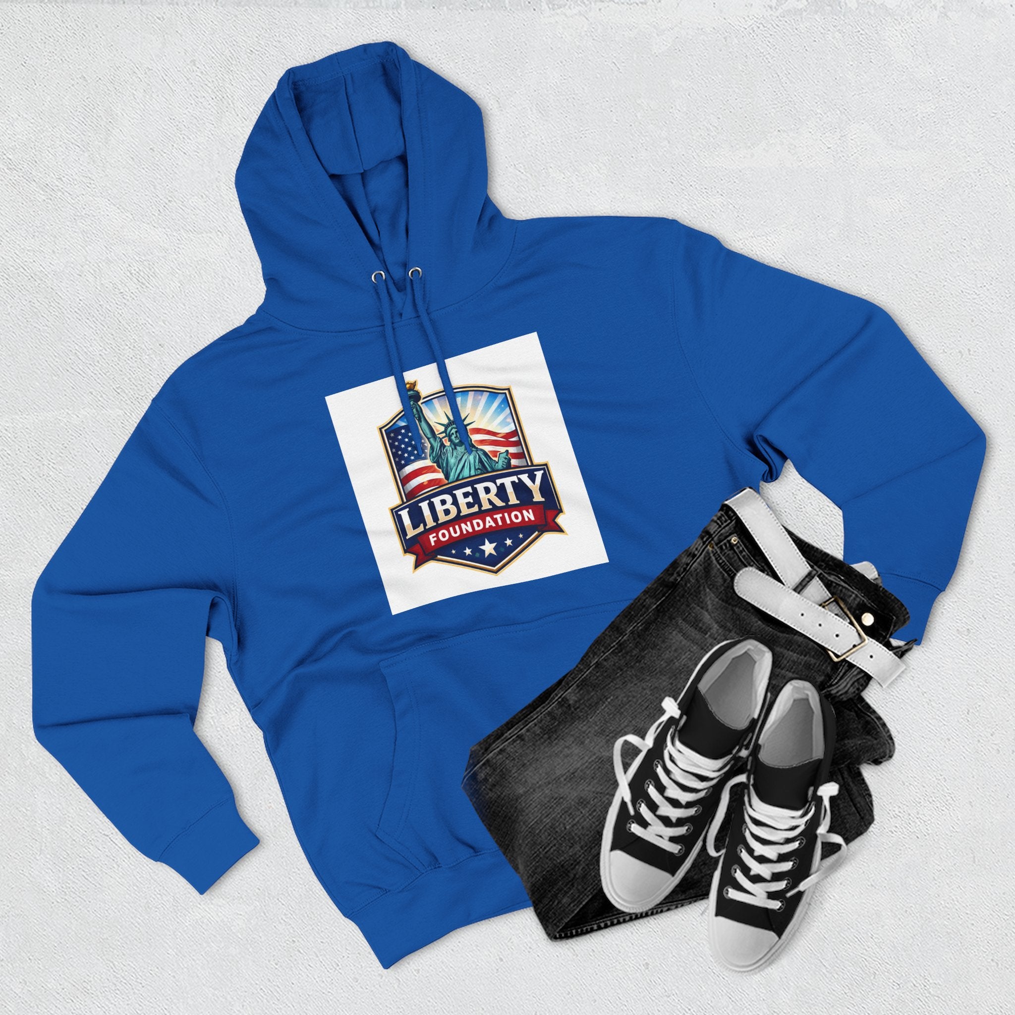 Three-Panel Fleece Hoodie