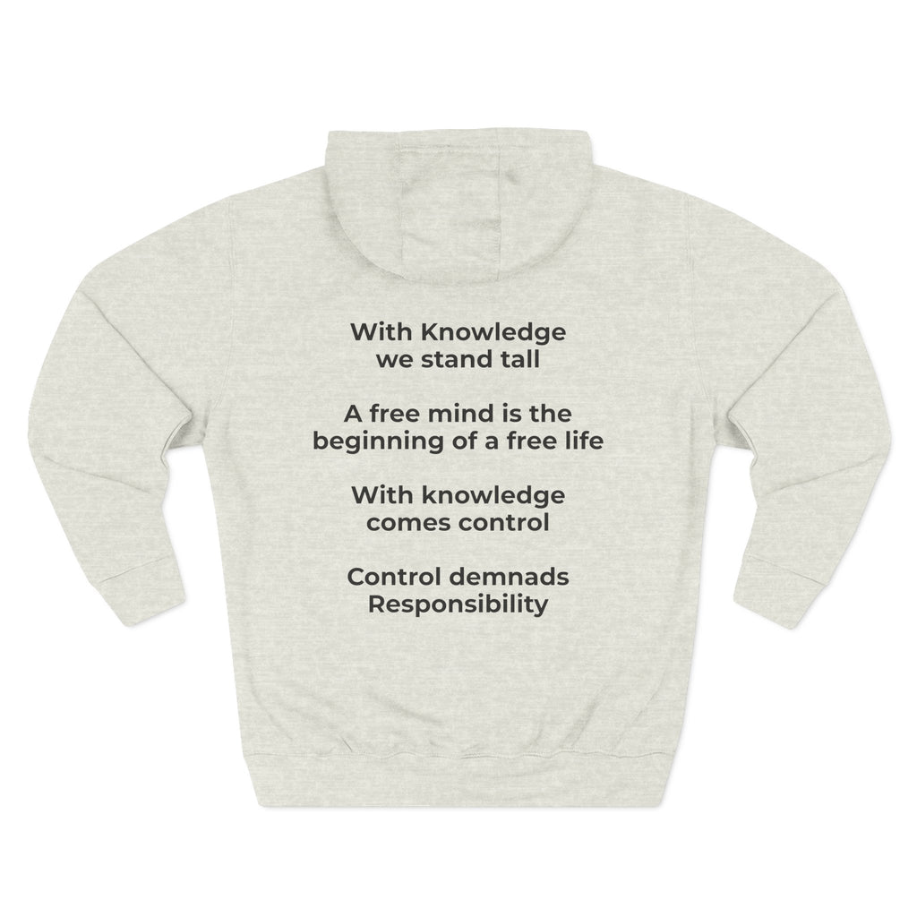 Three-Panel Fleece Hoodie