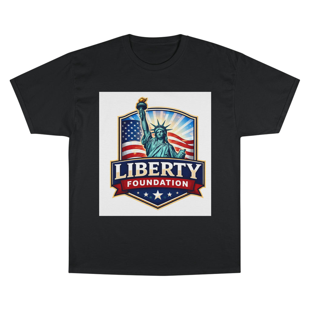 Liberty Foundation T-Shirt – Statue of Liberty American Flag Patriotic Tee