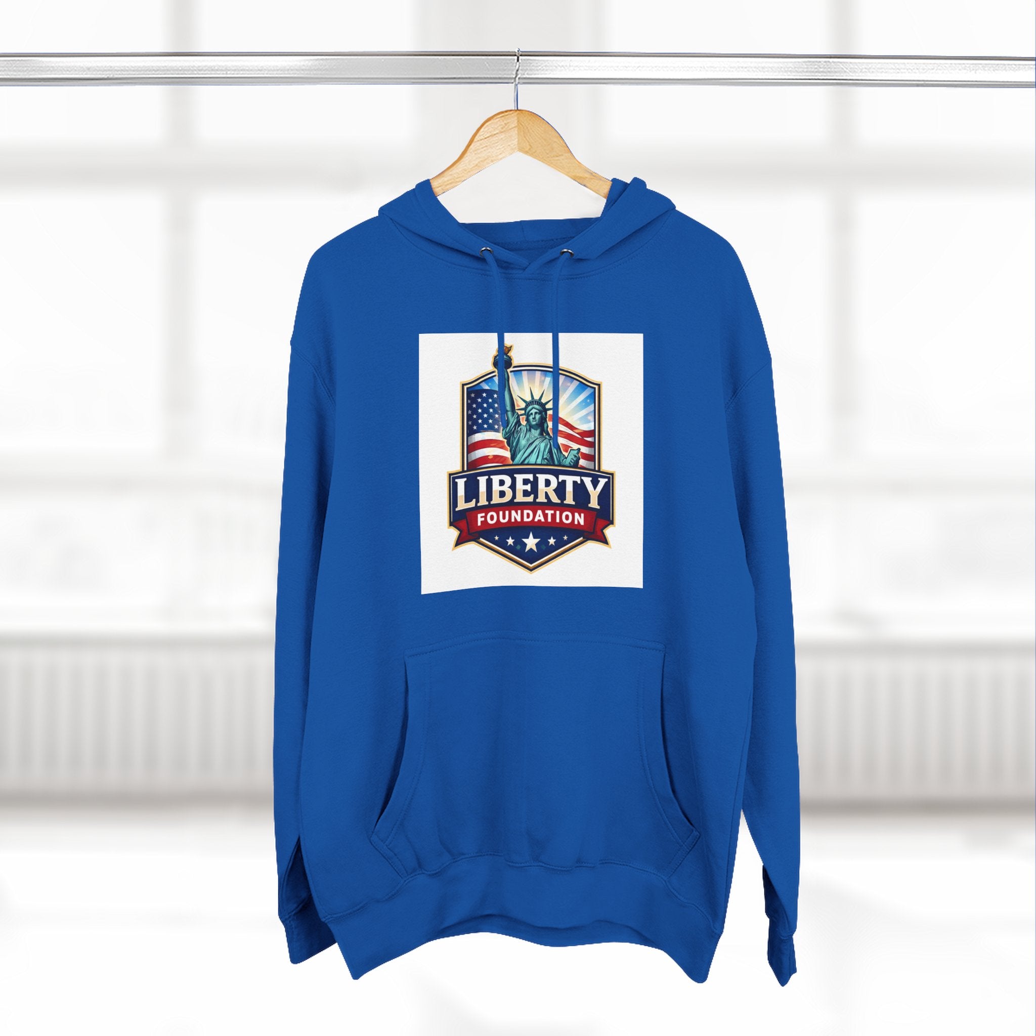 Three-Panel Fleece Hoodie