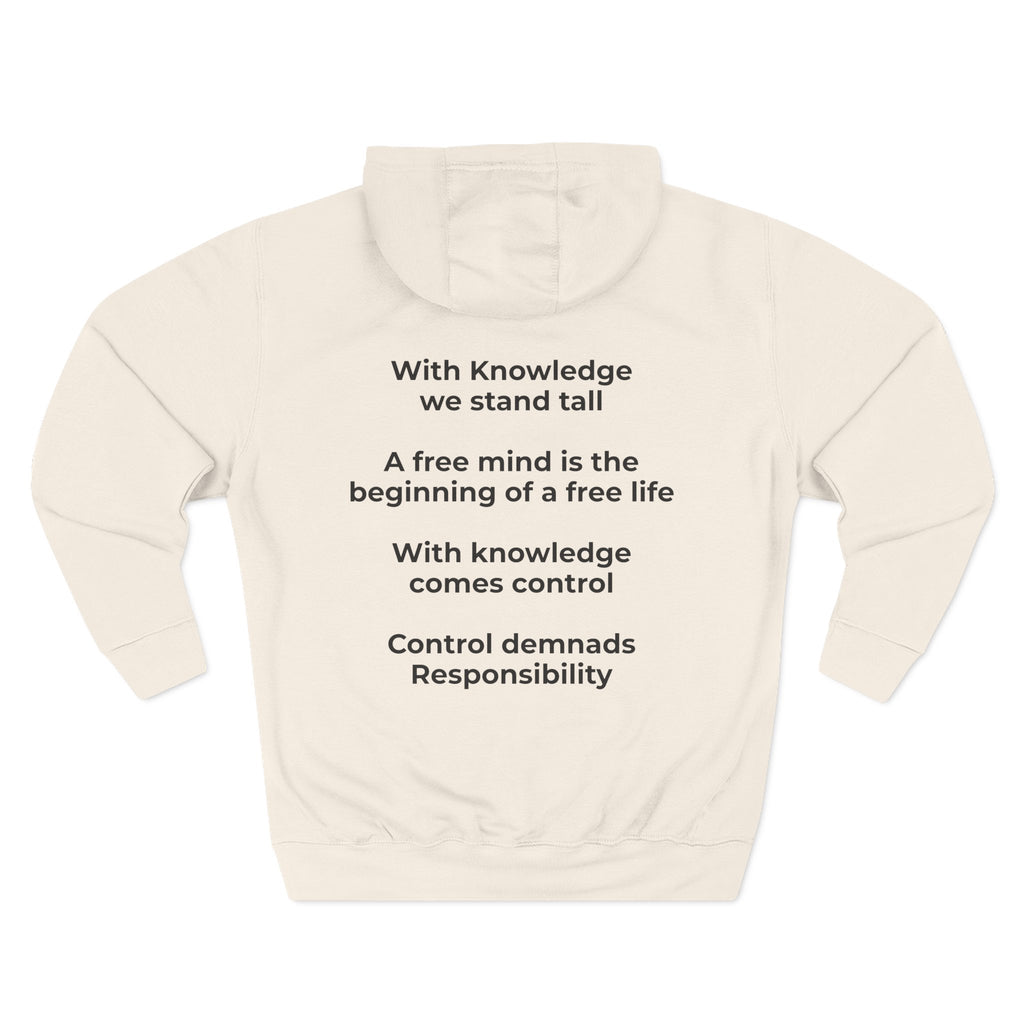 Three-Panel Fleece Hoodie