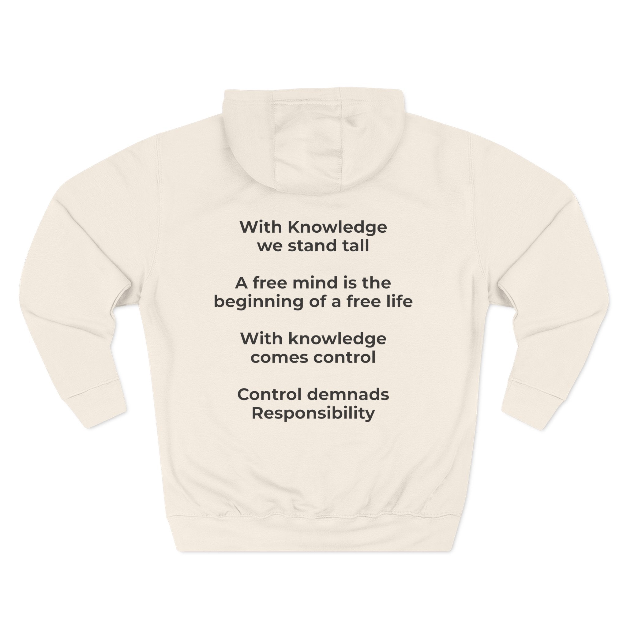 Three-Panel Fleece Hoodie