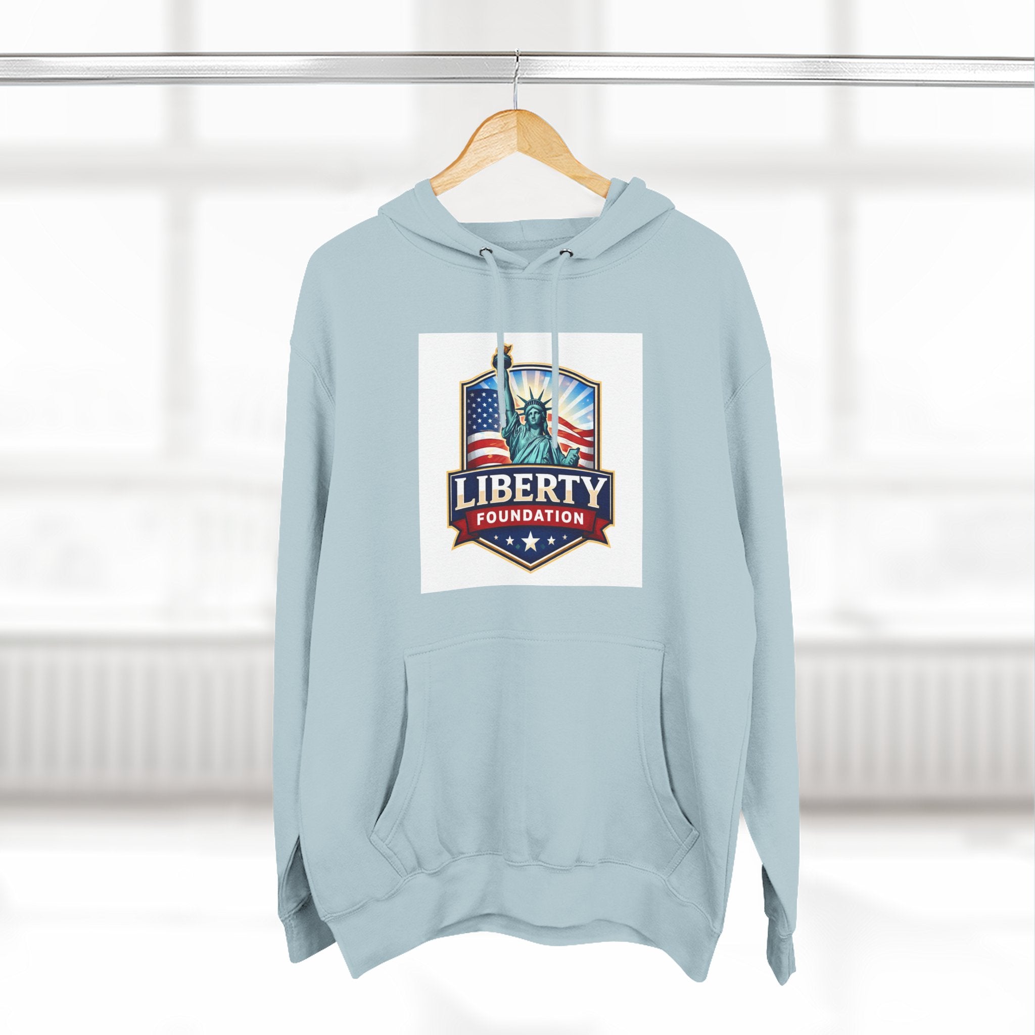 Three-Panel Fleece Hoodie