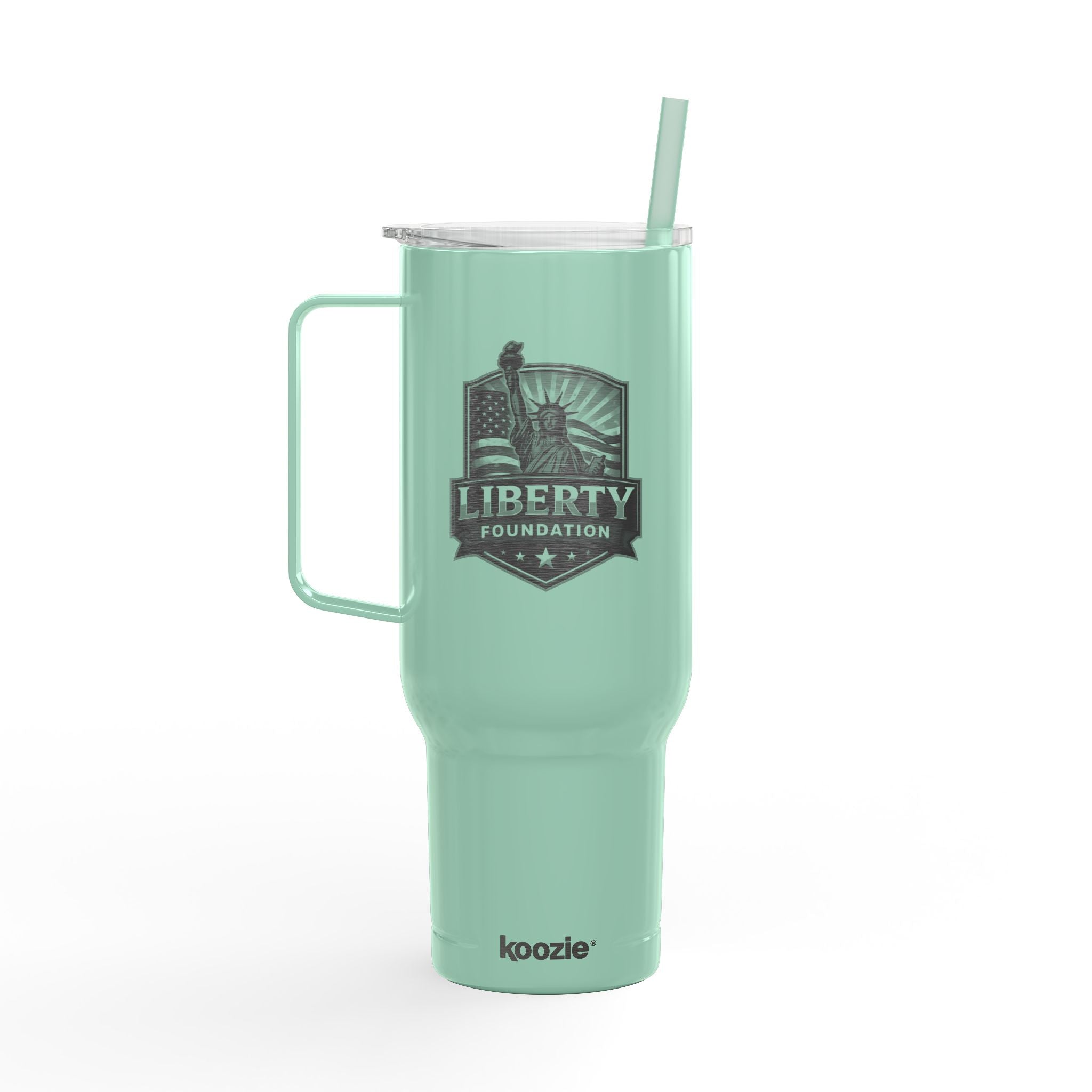 Liberty Foundation 40oz Engraved Insulated Tumbler with Lid & Straw