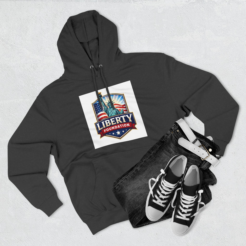 Three-Panel Fleece Hoodie