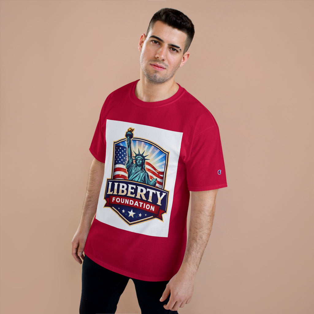 Liberty Foundation T-Shirt – Statue of Liberty American Flag Patriotic Tee