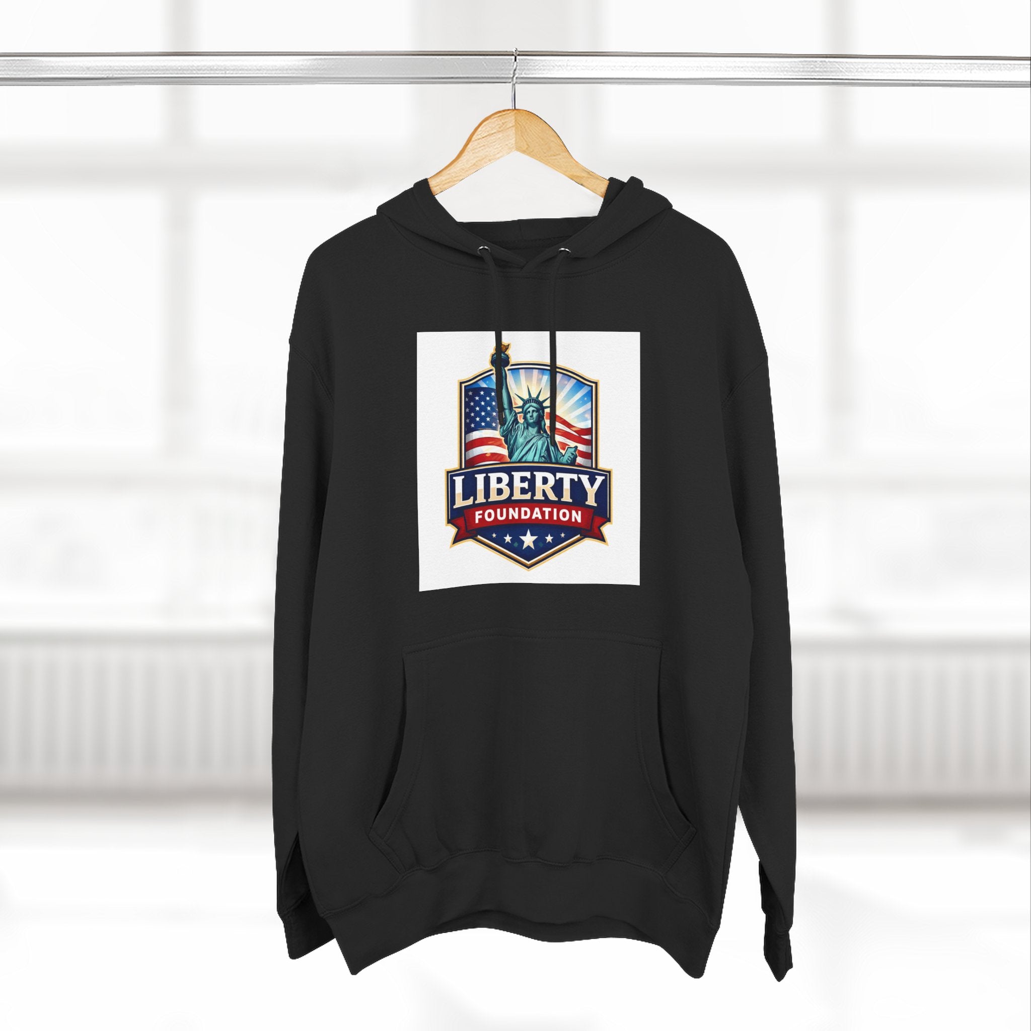Three-Panel Fleece Hoodie