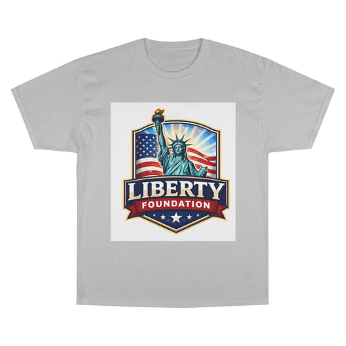 Liberty Foundation T-Shirt – Statue of Liberty American Flag Patriotic Tee