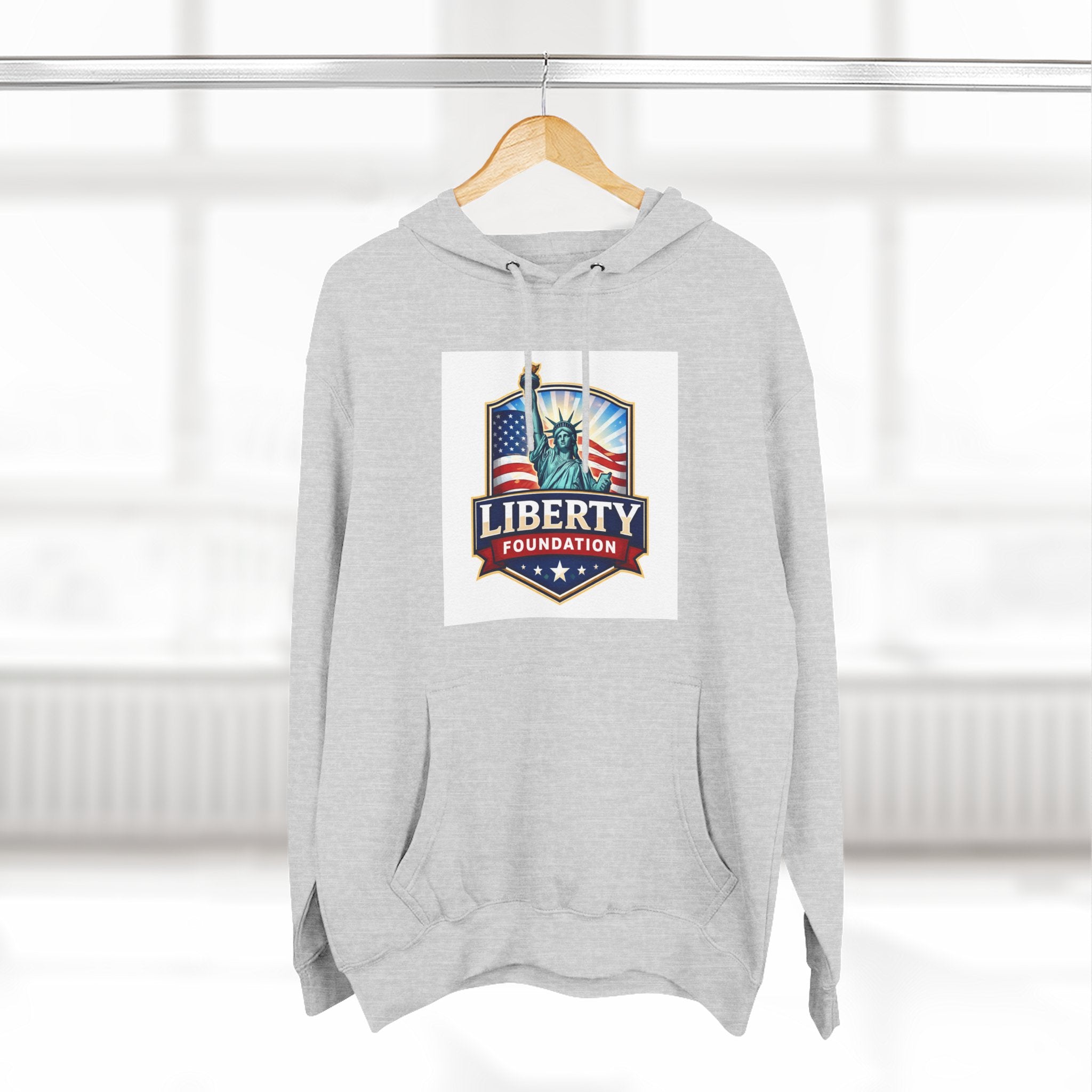 Three-Panel Fleece Hoodie