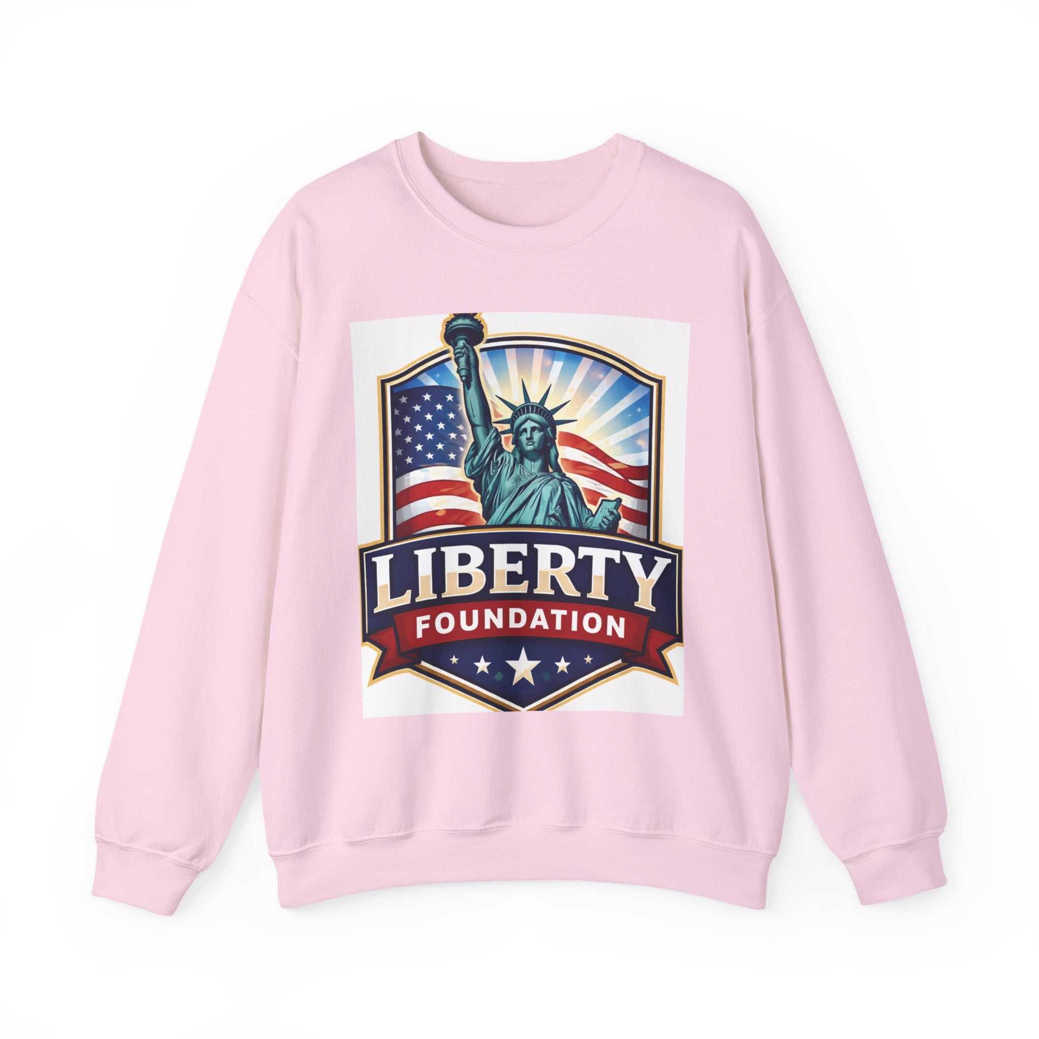 Liberty Foundation Sweatshirt – Statue of Liberty & American Flag Crewneck