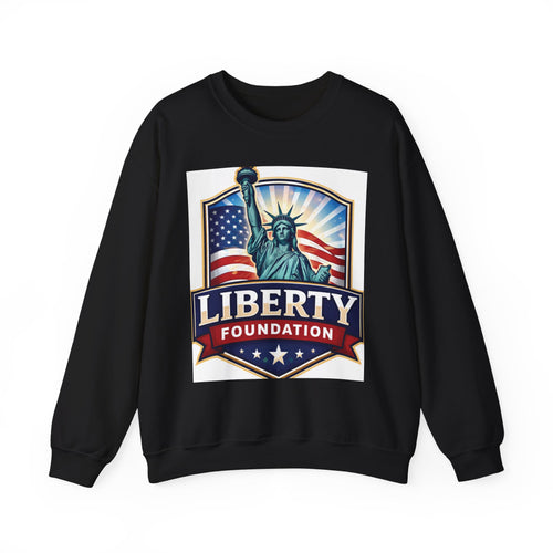 Liberty Foundation Sweatshirt – Statue of Liberty & American Flag Crewneck