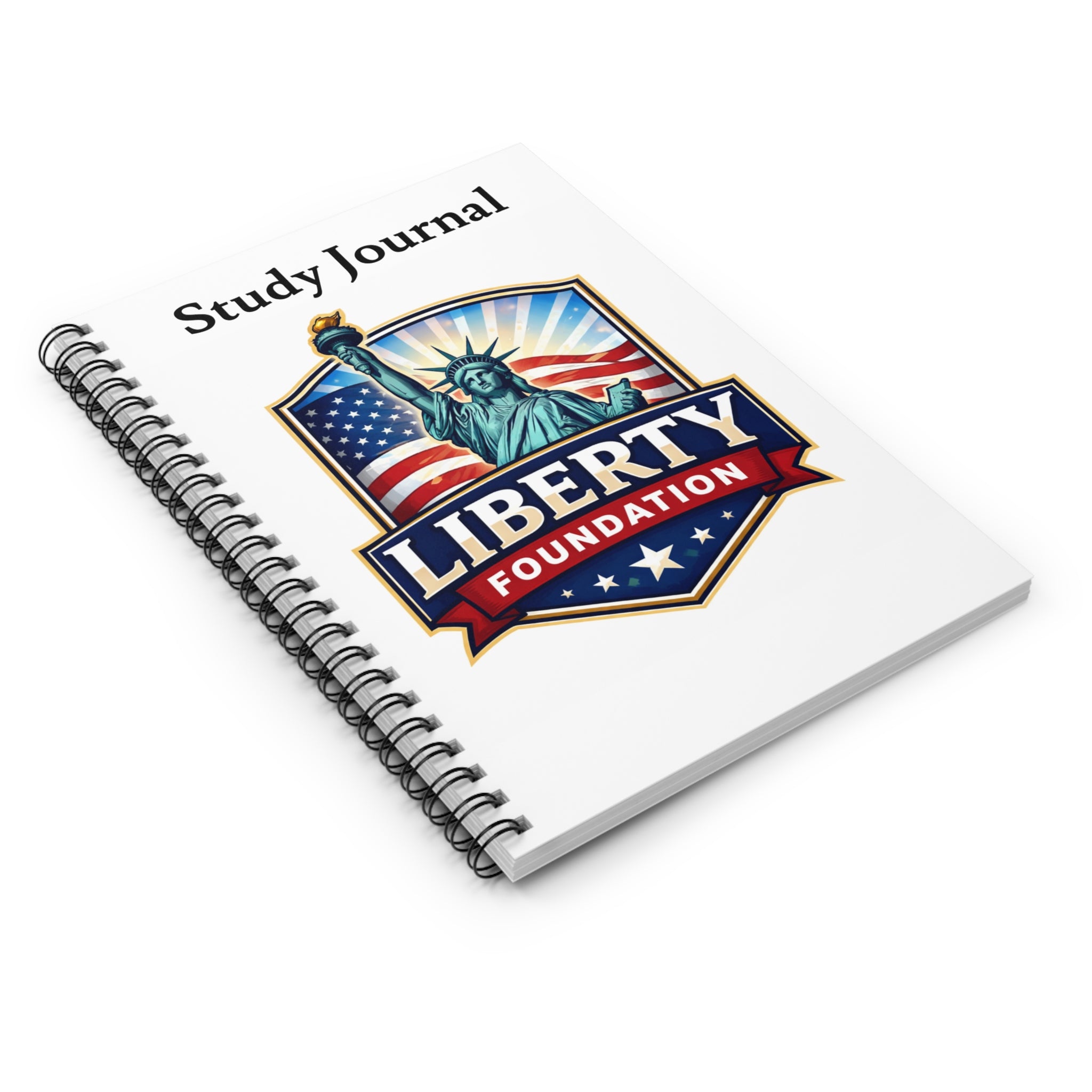 Liberty Foundation Spiral Notebook — Patriotic Statue of Liberty Journal