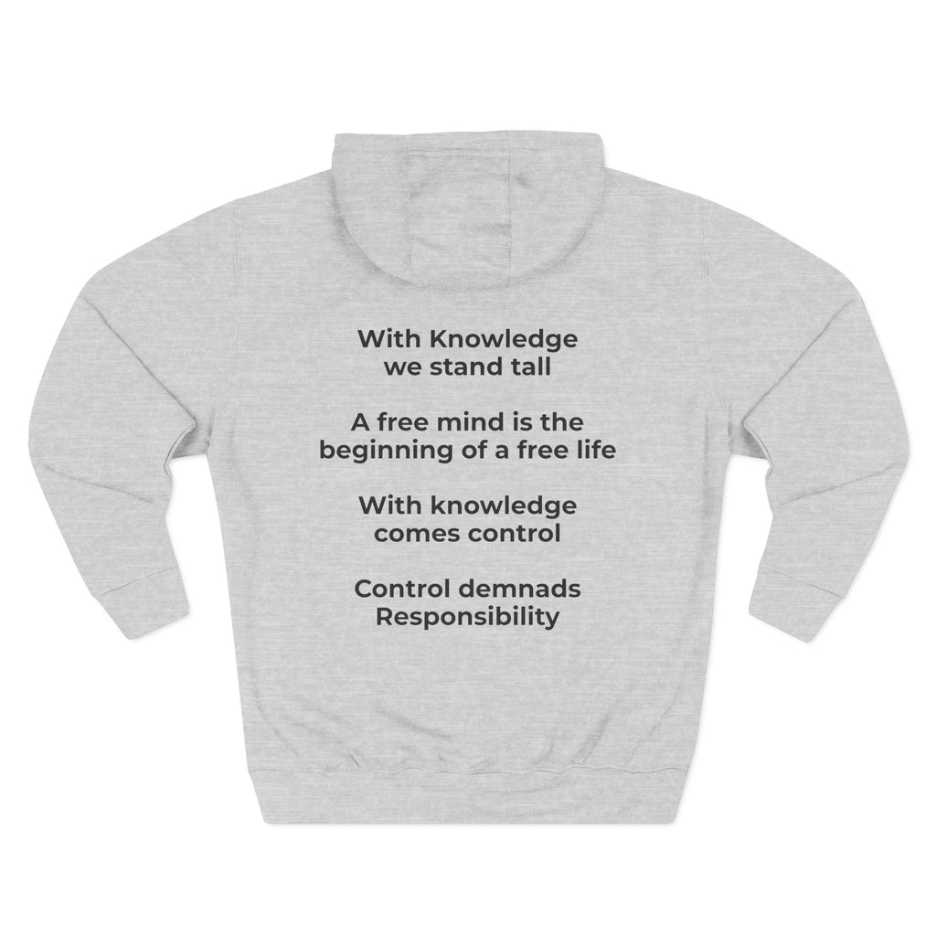 Three-Panel Fleece Hoodie