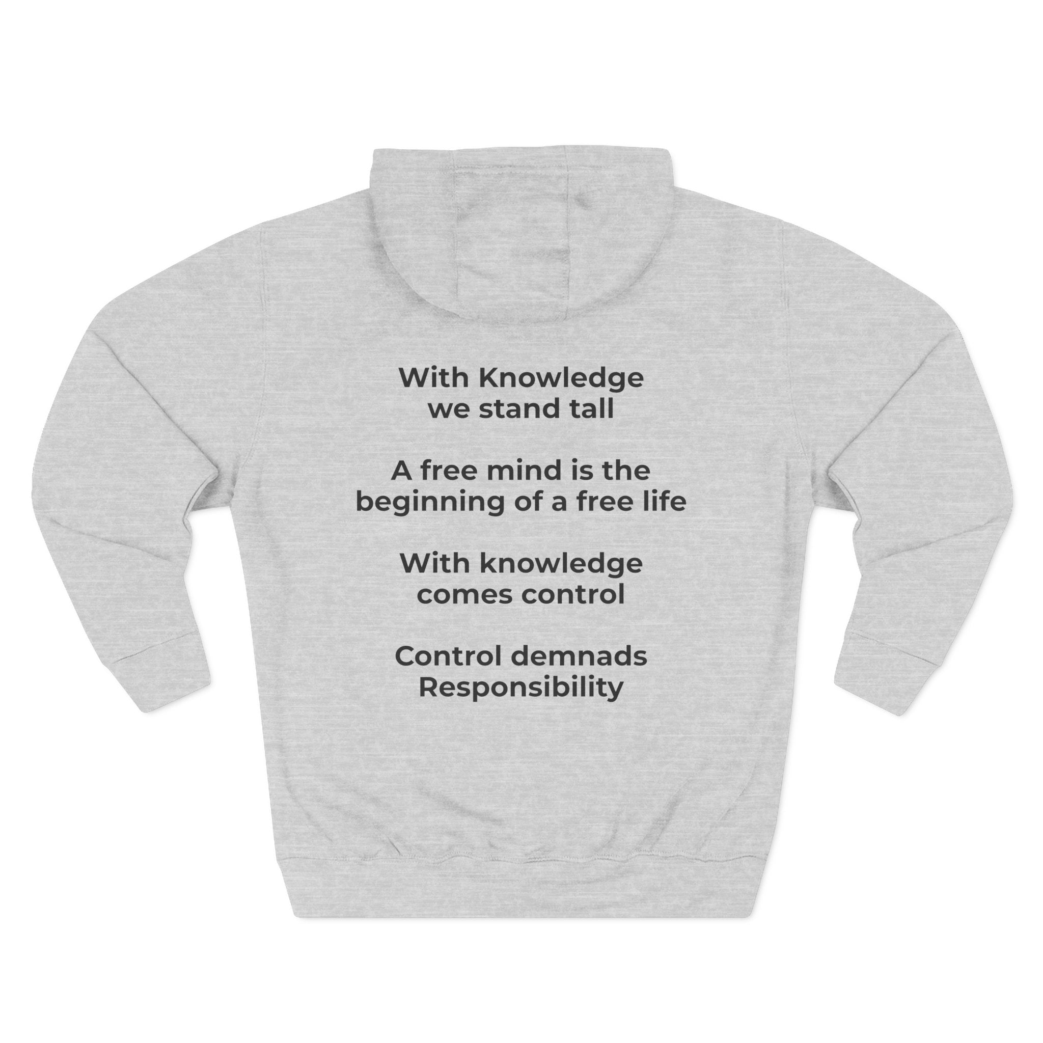 Three-Panel Fleece Hoodie
