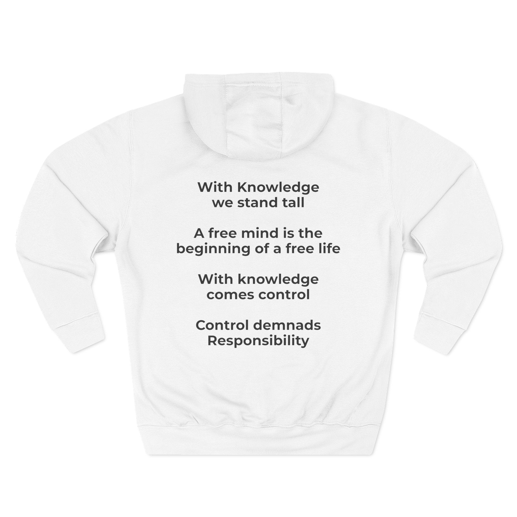Three-Panel Fleece Hoodie