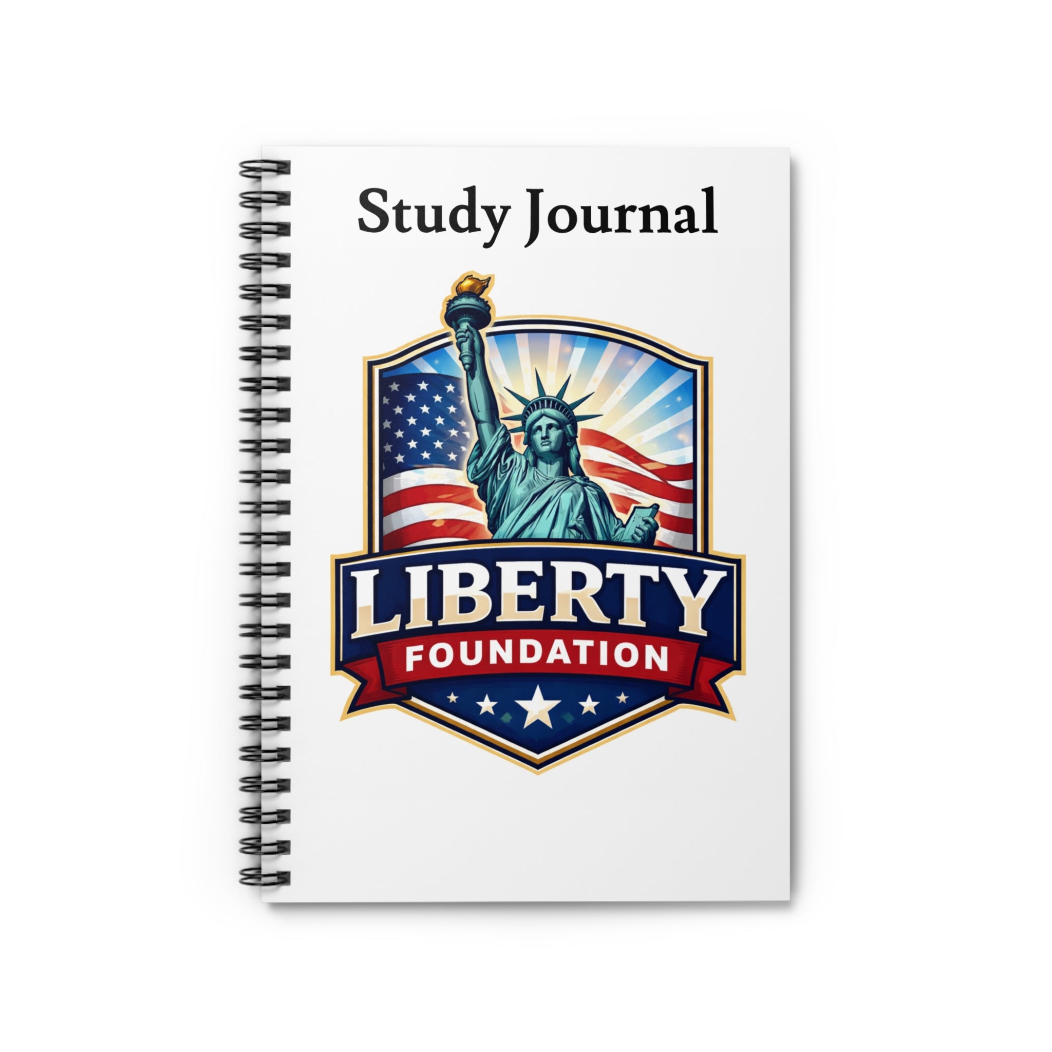 Liberty Foundation Spiral Notebook — Patriotic Statue of Liberty Journal