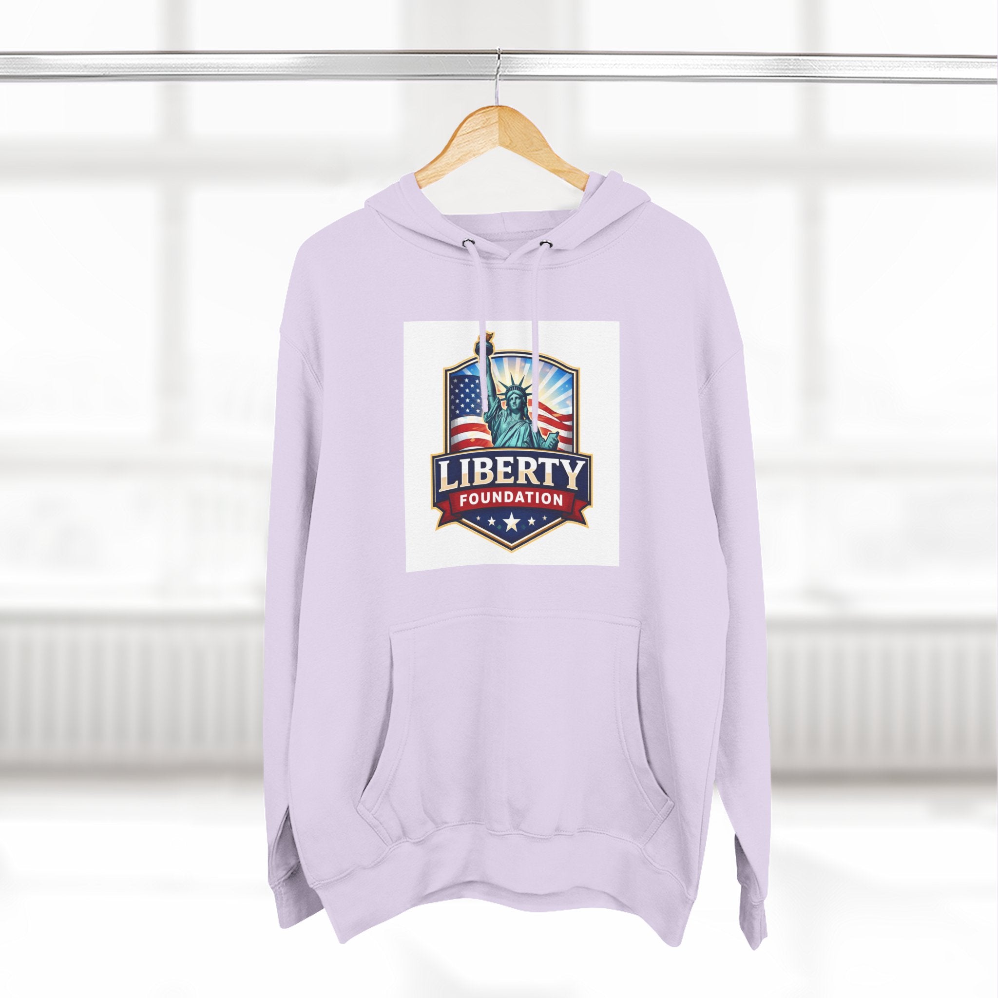 Three-Panel Fleece Hoodie